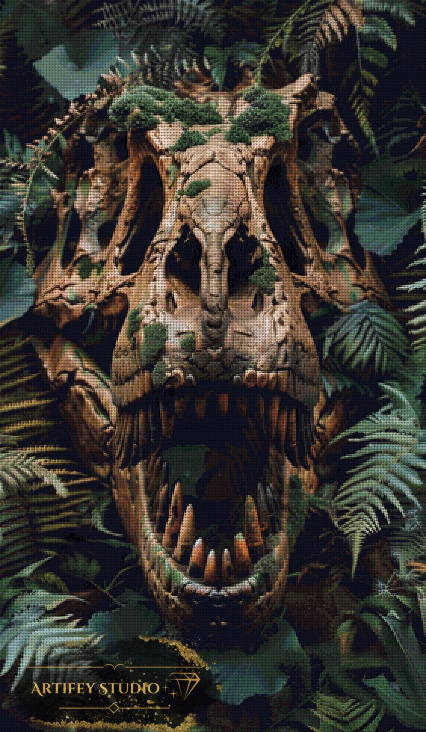 Relikt der Wildnis by Salzkatze 70x120 mit 120 Farben