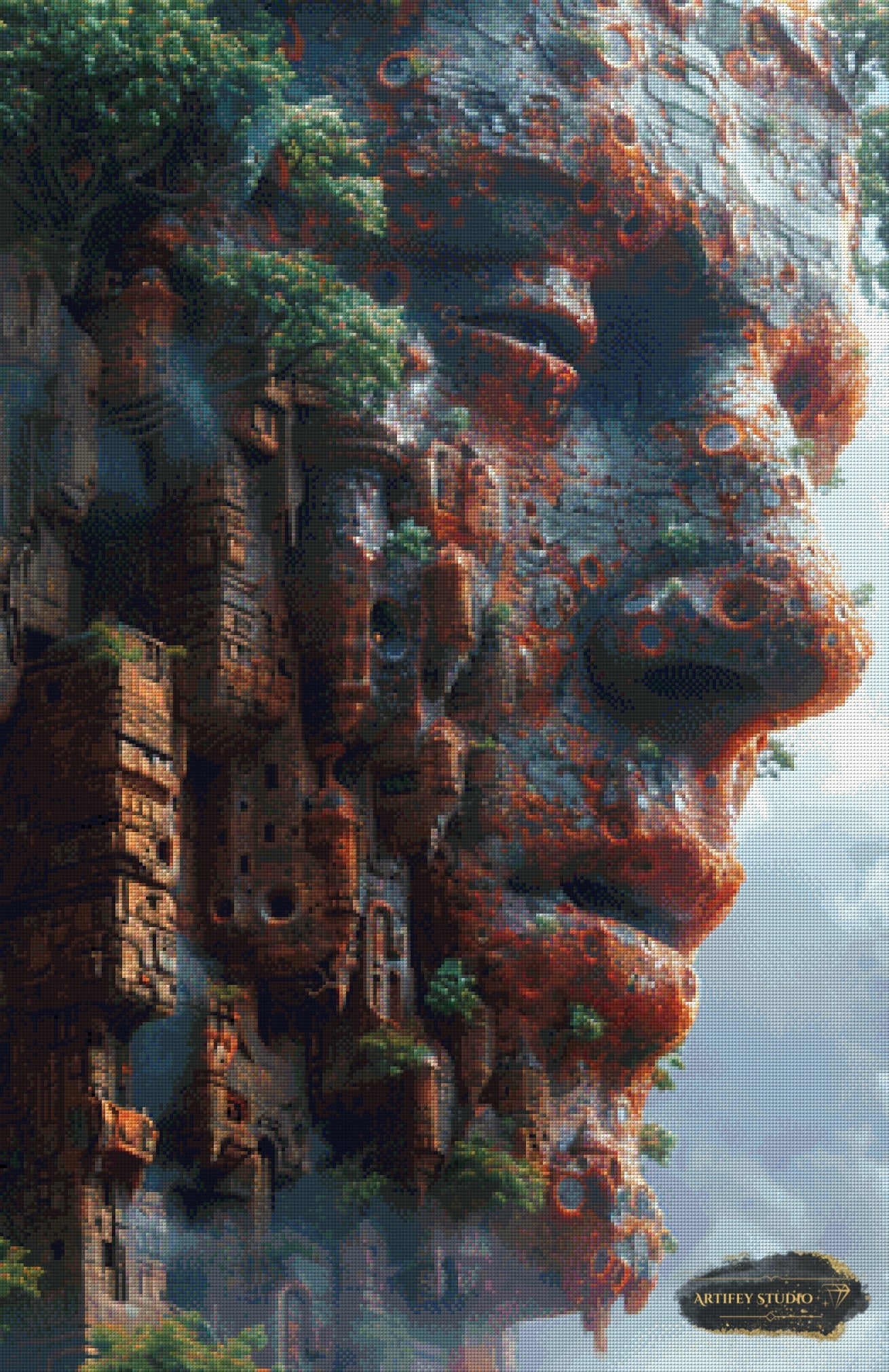 Spirits of the Walls by Skyler 65x100 mit 200 Farben