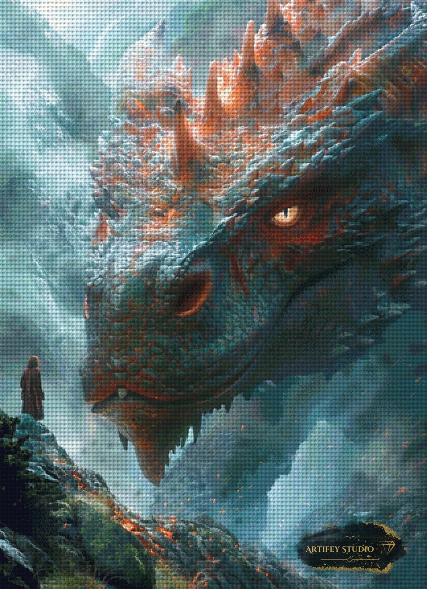 Encounter at the Edge of the World by Skyler 70x100 mit 180 Farben