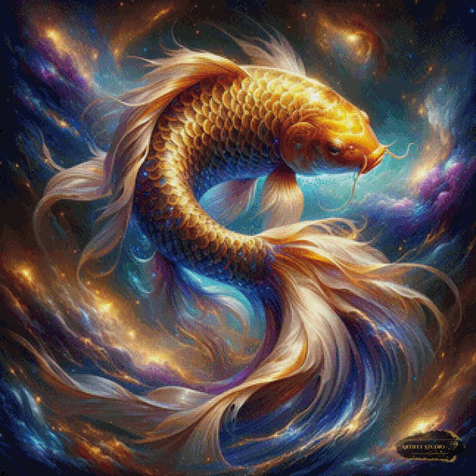 Golden Koi by Diynamite 80x80 mit 150 Farben