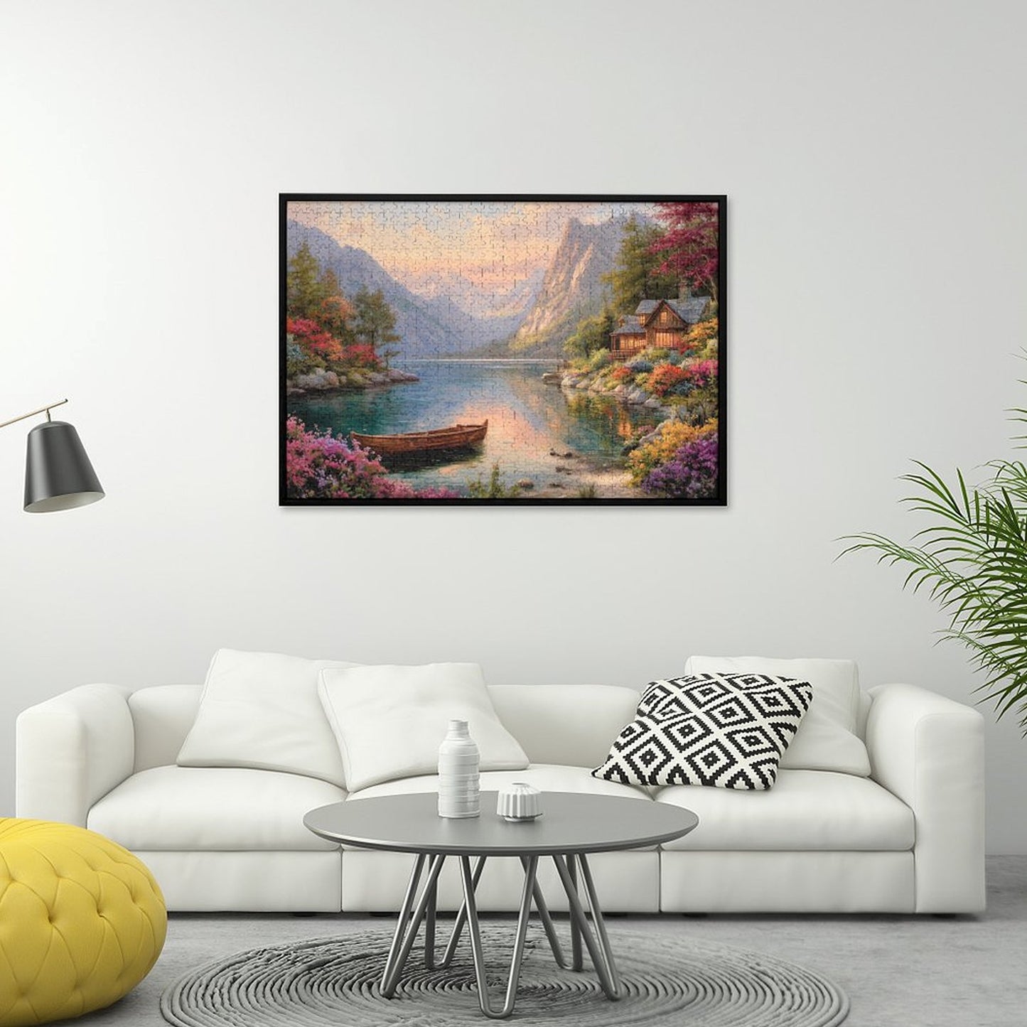 Hütte am See by Salzkatze Jigsaw Puzzles