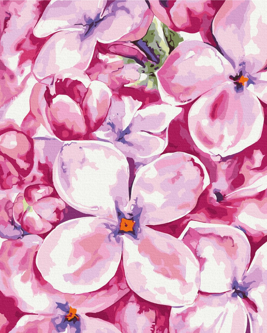 Premium Malen nach Zahlen „Pastellfarbener Garten © Karolina Bundash“