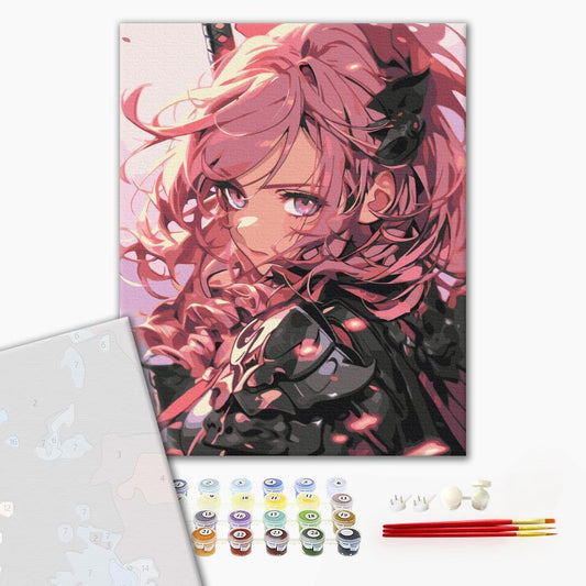 Premium Malen nach Zahlen „Kriegerprinzessin“