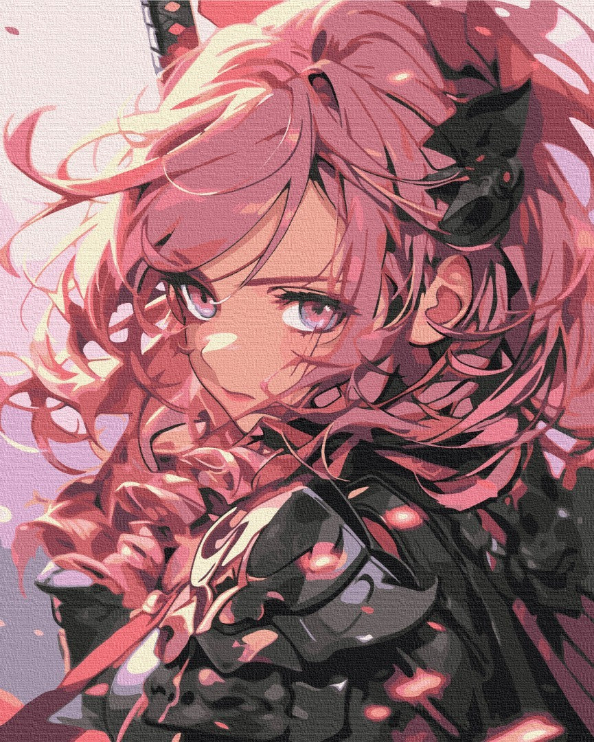 Premium Malen nach Zahlen „Kriegerprinzessin“