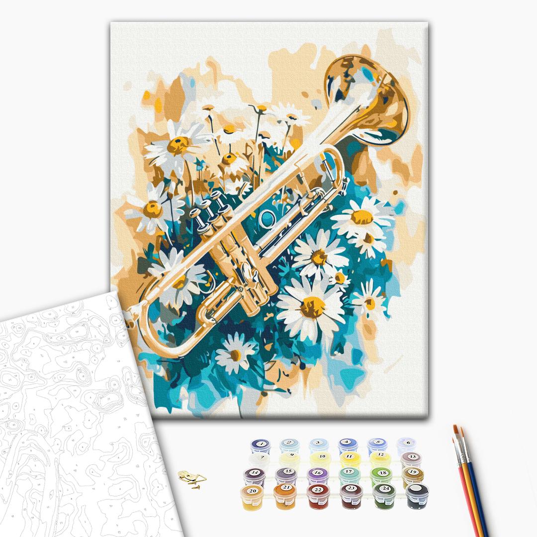 Malen nach Zahlen „Gänseblümchen einpfeifen“