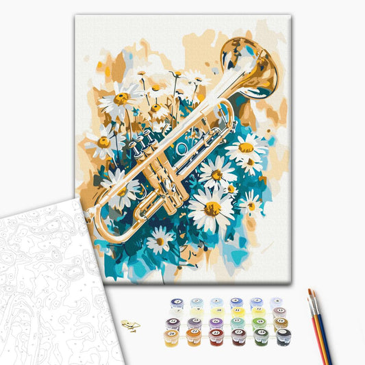 Malen nach Zahlen „Gänseblümchen einpfeifen“