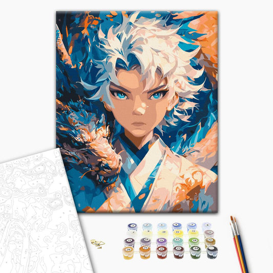 Malen nach Zahlen „Hüterin der Drachen“