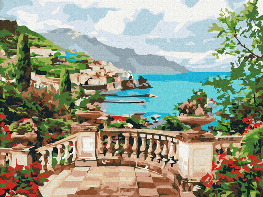 Premium Malen nach Zahlen „Seeblick“