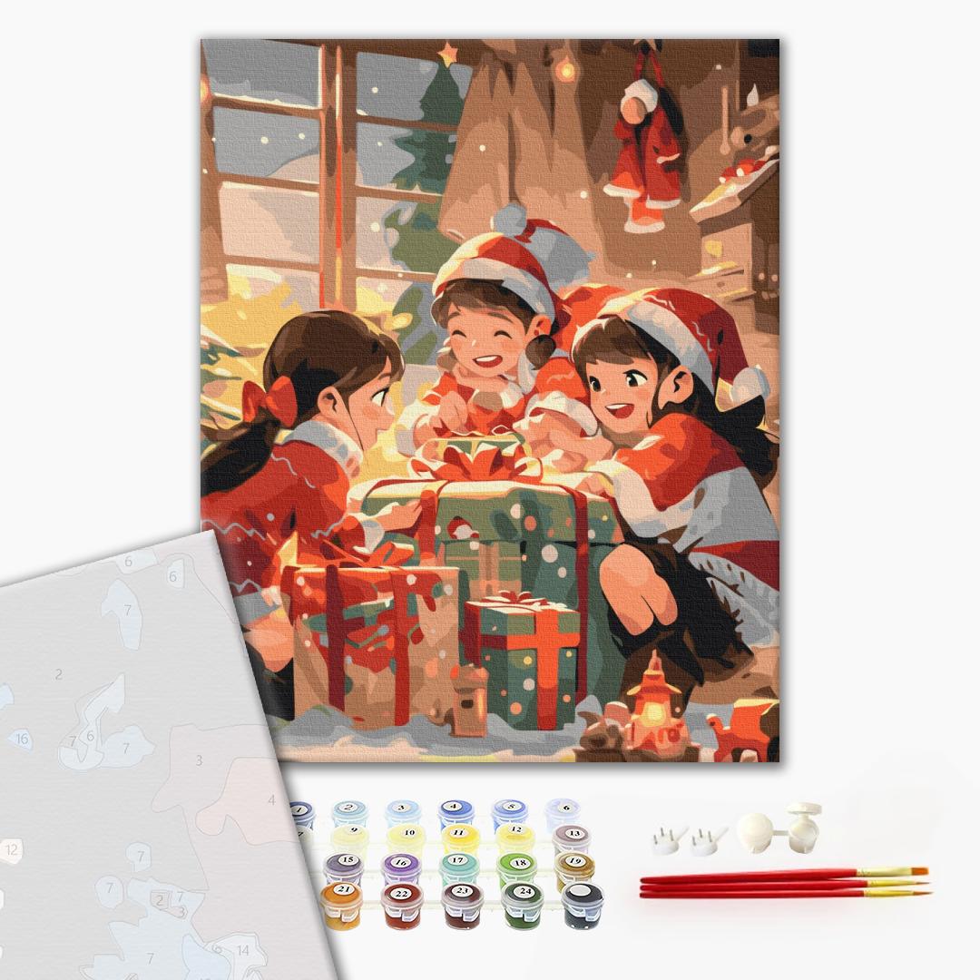 Premium Malen nach Zahlen „Die Freude der Kinder“