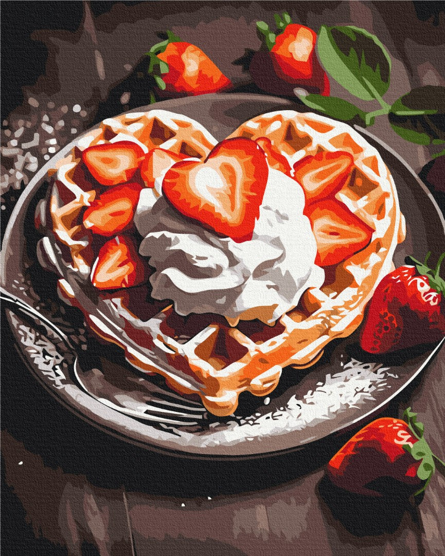 Premium Malen nach Zahlen „Süßes Dessert“