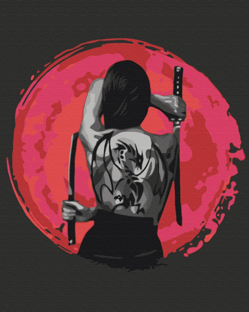 Premium Malen nach Zahlen „Moderne Geisha“