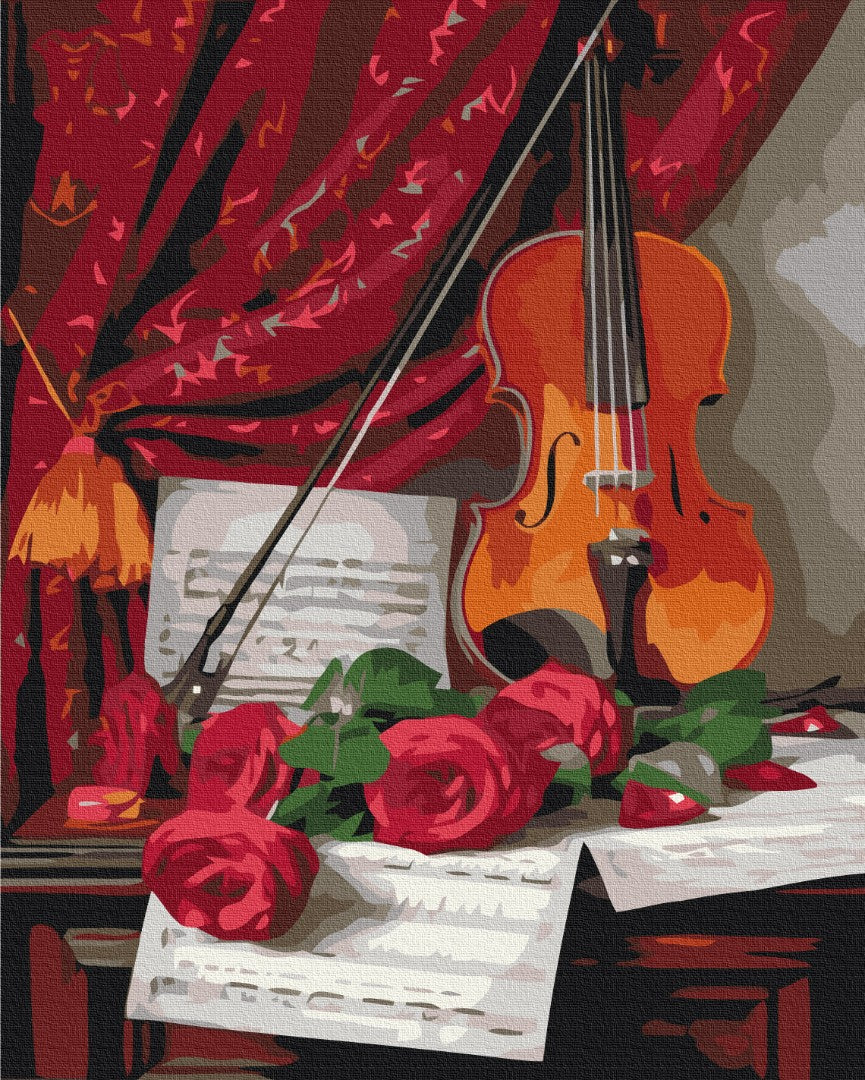 Premium Paint by Numbers “Music of Flowers”