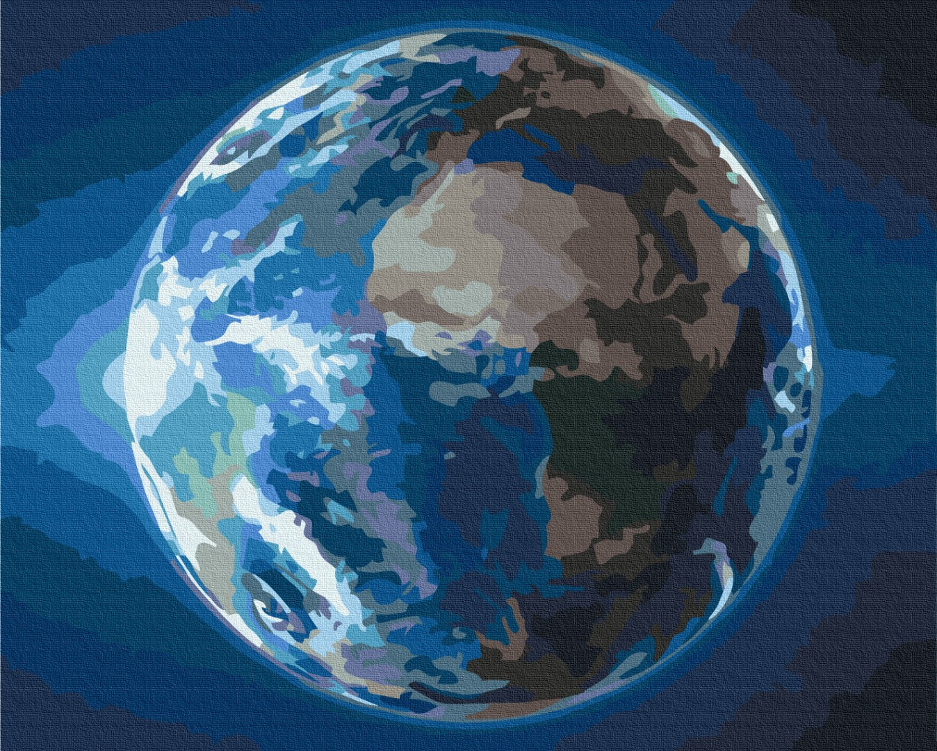 Premium Malen nach Zahlen „Planet des Lebens“