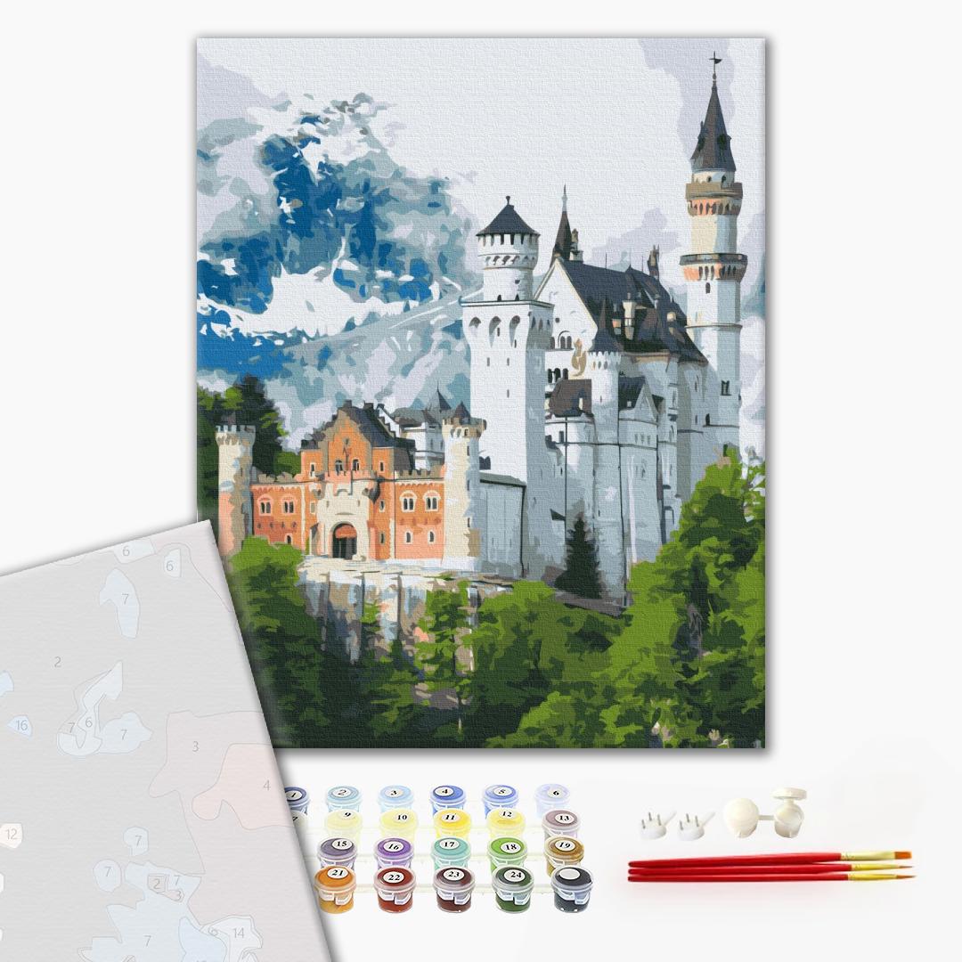 Premium Paint by Numbers “Fairytale Castle Neuschwanstein”