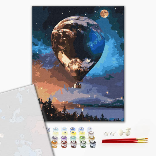 Premium Malen nach Zahlen „Sternenball“