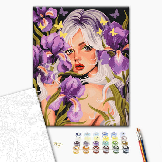 Malen nach Zahlen „Blumen-Molfar © Karina Zimina“