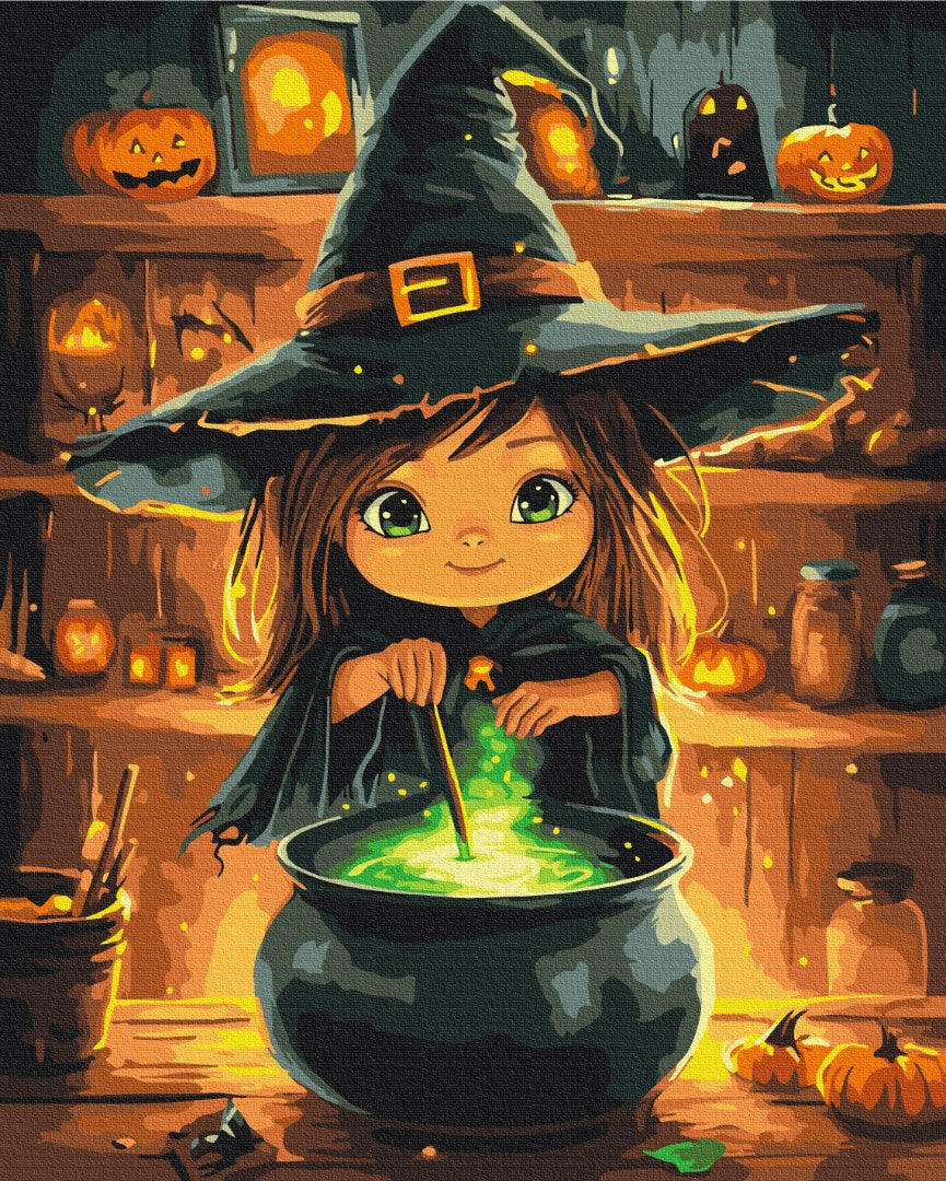 Premium Malen nach Zahlen „Die Hexe“