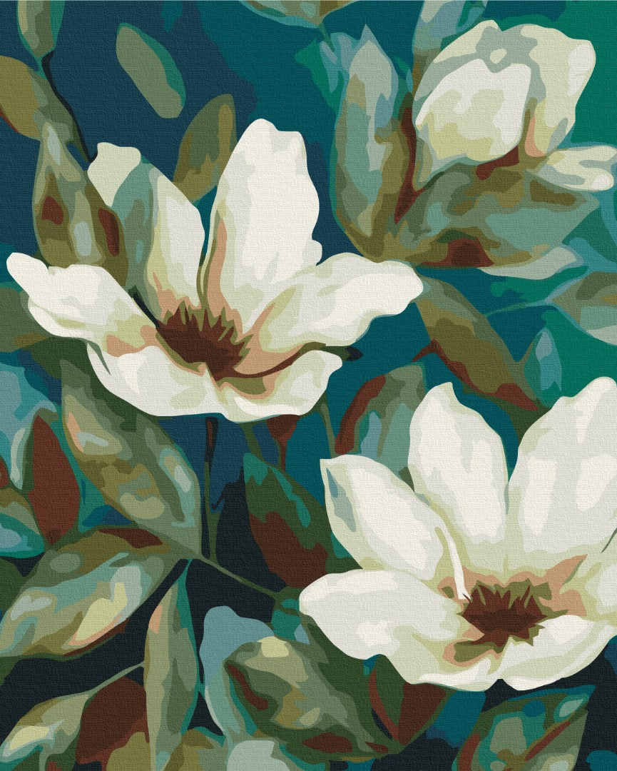 Premium Malen nach Zahlen „Zärtlichkeit der Blumen“