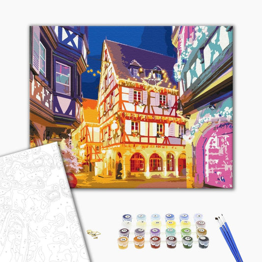 Malen nach Zahlen „Weihnachtsbeleuchtung“