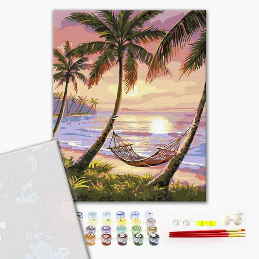 Premium Malen nach Zahlen „Paradise corner“